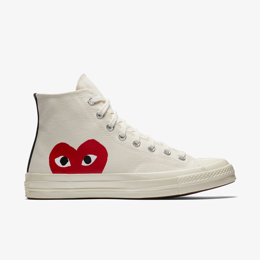 Converse x comme des garçons 2024 white